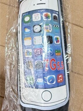 Source Unknown Black Phone Case with White Front Graphic